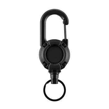 Mousqueton Porte Clé rétractable M-Tac Noir