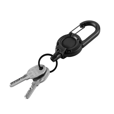 Mousqueton Porte Clé rétractable M-Tac Noir