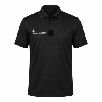 Polo Piqué Gendarmerie Cooldry 180gm² Patrol Noir *