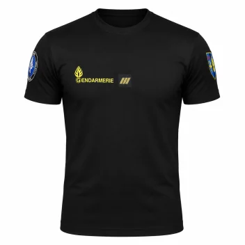 T-Shirt Piqué Gendarmerie Mobile Cooldry 180gm² Noir *
