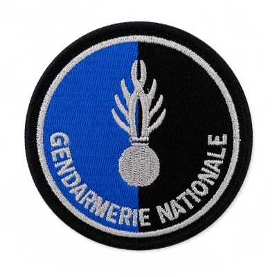 Ecusson Velcro Brodé Gendarmerie Nationale 8cm *