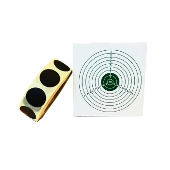 Pastilles Autocollant 15mm x1000 pour Cible Noir *