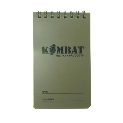 Carnet Etanche10x15cm 50 pages Kombat Olive *