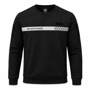 Sweat sécurité privée Noir GK SAFETEK