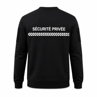 Sweat sécurité privée Noir GK SAFETEK