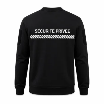 Sweat sécurité privée Noir GK SAFETEK