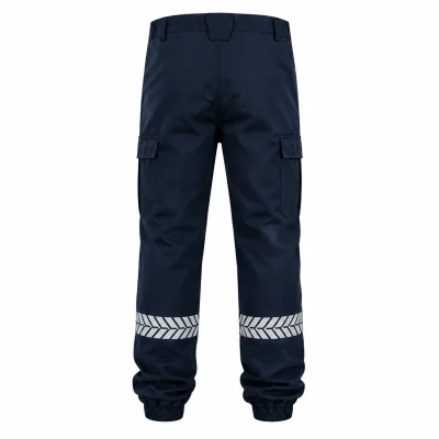 Pantalon sécurité privée marine avec bandes HV GK SAFETEK