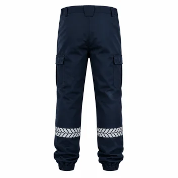Pantalon sécurité privée marine avec bandes HV GK SAFETEK