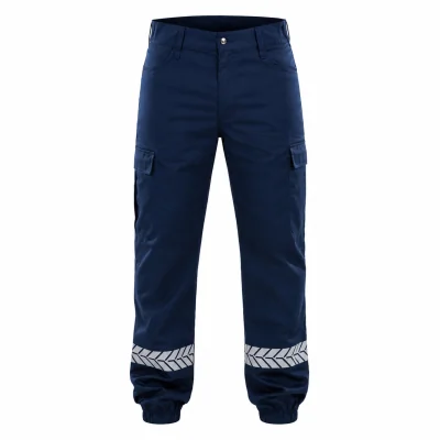 Pantalon sécurité privée marine avec bandes HV GK SAFETEK