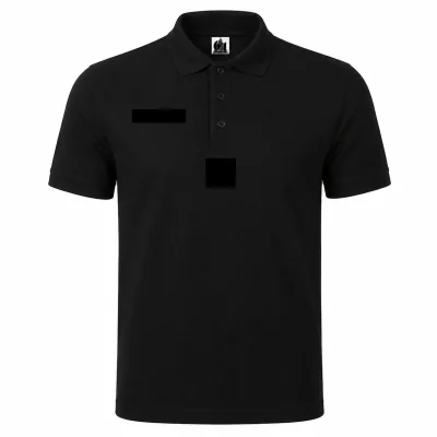 Polo Piqué 5 velcro POLICE Noir