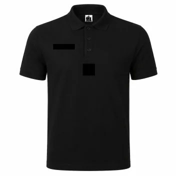 Polo Piqué 5 velcro POLICE Noir
