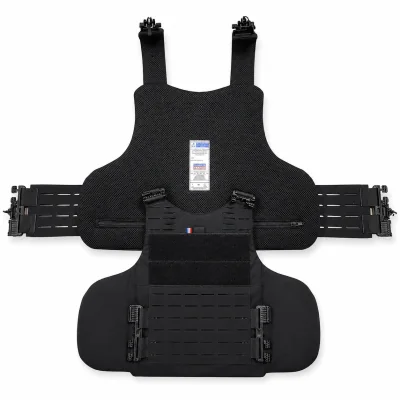 Housse Porte Plaque Quick Release Laser Full Tactical LPSA Noir