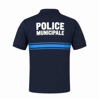 Polo Police Municipale MC Bouton LPSA Marine *