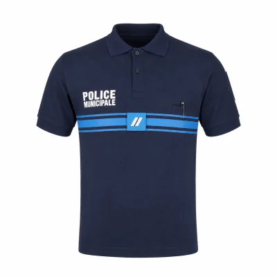 Polo Police Municipale MC Bouton LPSA Marine