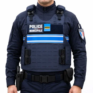 Gilet Pare Balle Police Municipale Quick Release NIJ IIIA Marine *