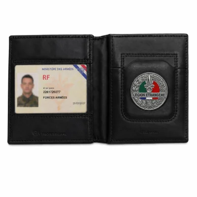 Porte Carte horizontal 3 Volets GK + Médaille Légion Étrangère