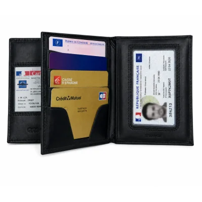 Porte Carte horizontal 3 Volets GK + Médaille Légion Étrangère