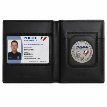 Porte Carte horizontal 3 Volets nouvelle carte Noir - GK Pro