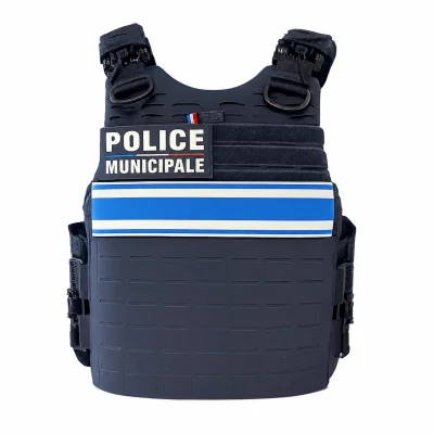 Housse Police Municipale gilet pare balles Quick Release Premium LPSA Marine *