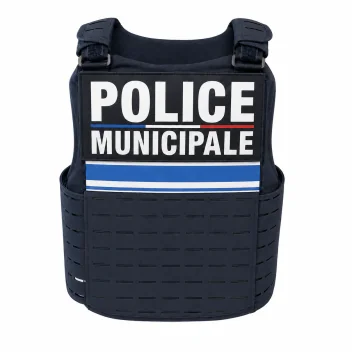Housse Police Municipale gilet pare balles Quick Release Premium LPSA Marine *