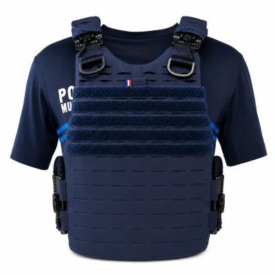 Housse Police Municipale gilet pare balles Quick Release Premium LPSA Marine *