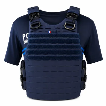 Housse Police Municipale gilet pare balles Quick Release Premium LPSA Marine *