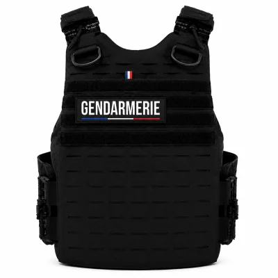 Housse GENDARMERIE gilet pare balles Quick Release Premium LPSA Noir *