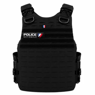 Housse POLICE gilet pare balles Quick Release Premium LPSA Noir *