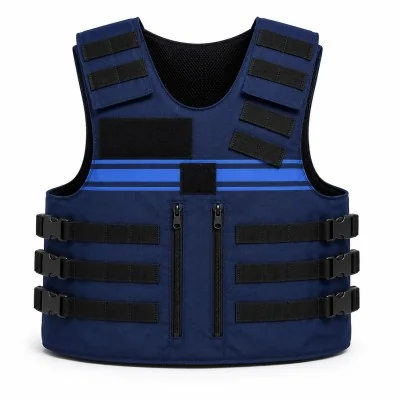 Housse Police Municipale Gilet Pare Balles Arktis Basse visibilité Bleu *