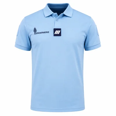 Polo Piqué Gendarmerie Cooldry 180gm² Patrol Bleu *