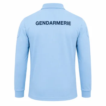 Polo Piqué ML Gendarmerie Cooldry 180gm² Patrol Bleu *