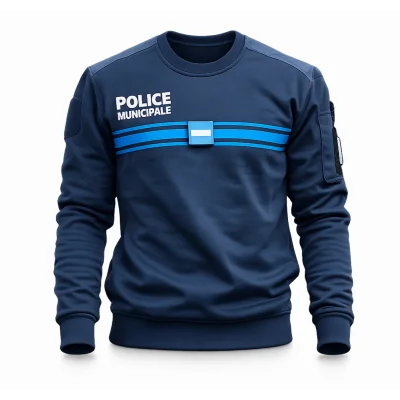 Sweat-shirt Police Munnicipale Callens Marine *