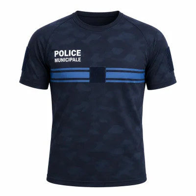 T-Shirt Police Municipale RESPIRE Callens Marine *