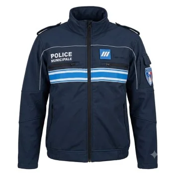 Blouson Soft Shell POLICE MUNICIPALE renforcée Callens Marine *