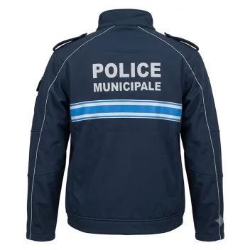 Blouson Soft Shell POLICE MUNICIPALE renforcée Callens Marine *