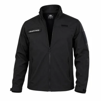 Softshell sécurité privée Noir – GK SAFETEK