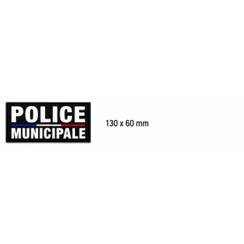 Flap POLICE MUNICIPALE Gomme LPSA Noir *