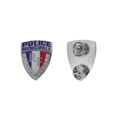 Insigne métallique de calot Police Municipale Patrol *
