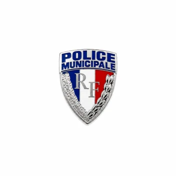 Insigne métallique de calot Police Municipale Patrol *
