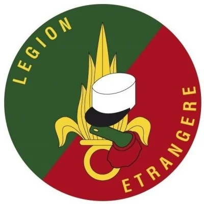 Autocollant Rond 8cm Vitrophanie LEGION *