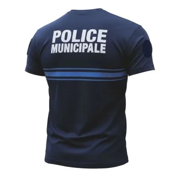 T-Shirt Police Municipale Cooldry® Maille Piqué Patrol Marine *