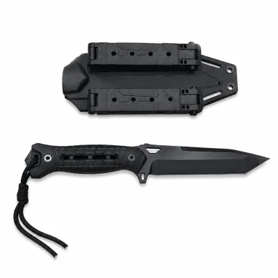 Couteau Tactique Militaire RANGER Lame fix 13.5cm C4 Tactical Noir *
