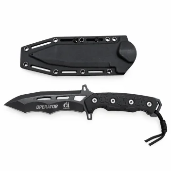 Couteau Force Speciale OPERATOR Lame fix 14.5cm C4 Tactical Noir *