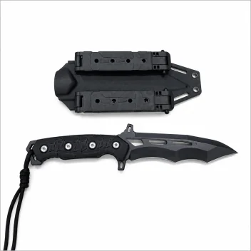 Couteau Force Speciale OPERATOR Lame fix 14.5cm C4 Tactical Noir *