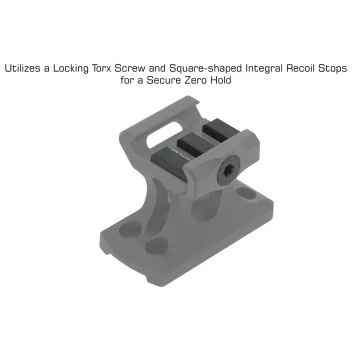 Support T1 ultra-fin, co-témoin inférieur 1/3 UTG Noir *