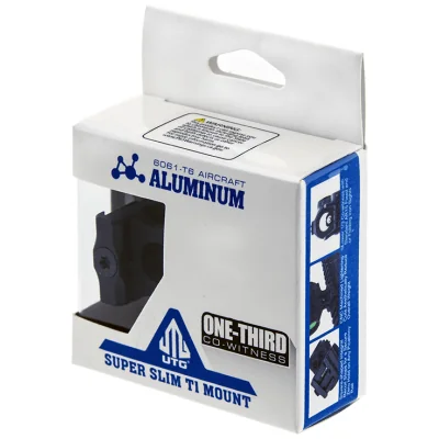 Support T1 ultra-fin, co-témoin inférieur 1/3 UTG Noir *