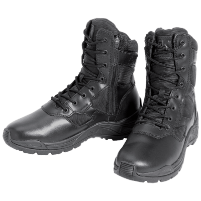 CHAUSSURE D’INTERVENTION BOOTS CUIR & TOILE ZIP