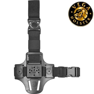 Plaque de cuisse compacte 1 sangle Noir