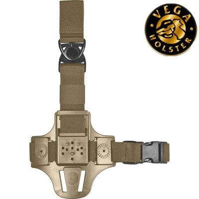 Plaque de cuisse compacte 1 sangle Tan