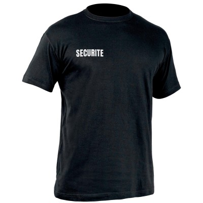 T-shirt Sécu-One sécurité Noir